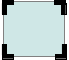 Un rectangle bleu clair avec une bordure grise claire. Les 4 coins sont arrondis.